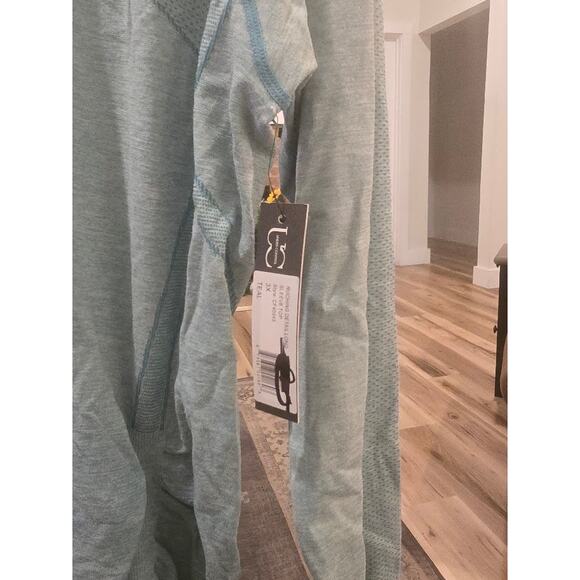 United by Blue Ruched Side Long Sleeve Top in Teal – NWT Size 3X - Picture 2 of 5